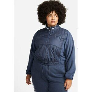 1X PLUS SIZE WOMEN'S Nike JACKET SWEATSHIRT TOP BLUE DM9218-437